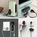 キッチン家電用6個セットTPUケーブルオーガナイザークリップ - ブラック、ホワイト、グレー - エアフライヤー、ブレンダー、コーヒーメーカー用コード管理ソリューション - オフィス、ベッドルーム、教室用のきちんとしたワイヤーホルダー
