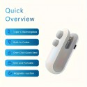 携帯用ミニスナックバッグシーラー、充電式2in1カッターバッグヒートシーラー（チップ用）、食品鮮度保持プラスチック袋リセーラー、小型封筒機、USB充電式ヒート真空シーラー、フードストレージシーラー