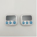 2個パック デジタルキッチンタイマー、マグネット式、カウントアップ/カウントダウン、分と秒、料理、ベーキング、スポーツ、ゲーム、オフィス、プラスチック、フライヤーアクセサリー、電池は含まれていません