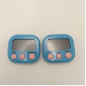 2個パック デジタルキッチンタイマー、マグネット式、カウントアップ/カウントダウン、分と秒、料理、ベーキング、スポーツ、ゲーム、オフィス、プラスチック、フライヤーアクセサリー、電池は含まれていません