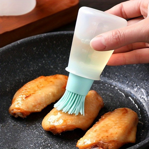 シリコン製BBQオイルボトルブラシ - 耐熱性、お手入れ簡単、アウトドアキャンプピクニック、調理器具バーベキューツールアクセサリー عيد الأضحى مبارك