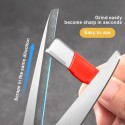1pc プロフェッショナル タングステン ダイヤモンド セラミック ナイフシャープナー - 多様なブレードの研削に適した多用途ツール、キッチン研削石、ガーデンシェアーズ、亜鉛合金構造、キッチン研削石 | プロフェッショナルシャープナー | 耐久性のある構造、ナイフシャープナー