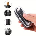 コンパクト2-in-1ミニバッグシーラー＆カッター - 食品保存、スナック、クッキーに最適なポータブルヒート真空シーラー - ブラック、キッチン必需品
