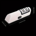 1個 コップローズ 自動電動ナイフシャープナー、USB充電式 ABS素材、素早く効率的にナイフを研ぐキッチンガジェット