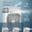 1pc ポータブル USB 加湿ファン、香りディフューザー付き、調整可能な速度、2-in-1 ミストスプレー、≤36V 運転電圧、家庭やオフィスでの使用に最適、バッテリー不要、完璧なホリデーギフト