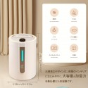 LEDライト付き2.5Lサウンドウェーブテクノロジーデスクトップ加湿器、ダブルミスト調整、静音操作、大容量で部屋＆ベッドルーム用、メンテナンス簡単、ホワイト、湿度制御｜アンビエントLEDライト｜ミスト出力調節可能な空気加湿器