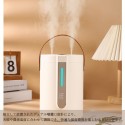LEDライト付き2.5Lサウンドウェーブテクノロジーデスクトップ加湿器、ダブルミスト調整、静音操作、大容量で部屋＆ベッドルーム用、メンテナンス簡単、ホワイト、湿度制御｜アンビエントLEDライト｜ミスト出力調節可能な空気加湿器