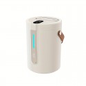 LEDライト付き2.5Lサウンドウェーブテクノロジーデスクトップ加湿器、ダブルミスト調整、静音操作、大容量で部屋＆ベッドルーム用、メンテナンス簡単、ホワイト、湿度制御｜アンビエントLEDライト｜ミスト出力調節可能な空気加湿器