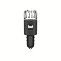 PD3.0 & QC3.0 USB C Type-C & Type-A デュアルポートアダプター付き 2-in-1 急速車載充電器空気清浄機 | iOS および Android スマートフォン、iPhone、Samsung Galaxy、Google Pixel、iPad、タブレット、アクセサリ用の急速充電 | 12V 車載ソケットで使用