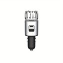 PD3.0 & QC3.0 USB C Type-C & Type-A デュアルポートアダプター付き 2-in-1 急速車載充電器空気清浄機 | iOS および Android スマートフォン、iPhone、Samsung Galaxy、Google Pixel、iPad、タブレット、アクセサリ用の急速充電 | 12V 車載ソケットで使用