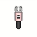 PD3.0 & QC3.0 USB C Type-C & Type-A デュアルポートアダプター付き 2-in-1 急速車載充電器空気清浄機 | iOS および Android スマートフォン、iPhone、Samsung Galaxy、Google Pixel、iPad、タブレット、アクセサリ用の急速充電 | 12V 車載ソケットで使用