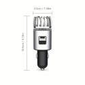 PD3.0 & QC3.0 USB C Type-C & Type-A デュアルポートアダプター付き 2-in-1 急速車載充電器空気清浄機 | iOS および Android スマートフォン、iPhone、Samsung Galaxy、Google Pixel、iPad、タブレット、アクセサリ用の急速充電 | 12V 車載ソケットで使用