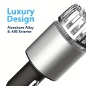 PD3.0 & QC3.0 USB C Type-C & Type-A デュアルポートアダプター付き 2-in-1 急速車載充電器空気清浄機 | iOS および Android スマートフォン、iPhone、Samsung Galaxy、Google Pixel、iPad、タブレット、アクセサリ用の急速充電 | 12V 車載ソケットで使用