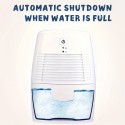 1pc 静音で効率的な家庭用除湿機 - クローゼットや寝室に最適、簡単な1ボタン操作、省エネルギー、安全な自動停止、衣類乾燥機 | モダンな除湿機 | コンパクトサイズ、家庭用除湿機