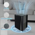 寝室用空気清浄機、デスクトップ空気清浄機、H13 True HEPAフィルター搭載のポータブルイオン空気清浄機（ほこり、臭い、花粉、ペットのフケ用）、低騒音睡眠モード付きのポータブルルーム空気清浄機（デスクトップオフィス用）、素晴らしいギフト
