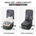 新モデル 大容量真空圧縮バックパック - 耐久性ナイロン、調整可能なストラップ、複数のコンパートメント、タブレットスロット、ボトルホルダー、トロリー用スリーブ、手洗い可能、旅行・ビジネス用、旅行必需品バッグ | ミニマリストバックパック | 調整可能なストラップバッグ