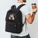 1個 猫プリント 大容量バックパック - 耐久性と軽量のナイロン製ラップトップバッグ、調節可能なストラップ付き、旅行、ハイキング、学校、日常通勤に最適 - ポリエステル裏地、ジップクロージャー