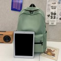 高校生のシンプルな無地のカジュアルリュックサック。アウトドア通勤に適しており、広々としていて、軽量で、汎用性があり、ラップトップ用に設計されています。