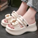 レディース plataforma サンダル、夏用、室内履きにも、滑り止め