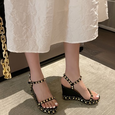 ウェッジソール サンダル レディース 厚...