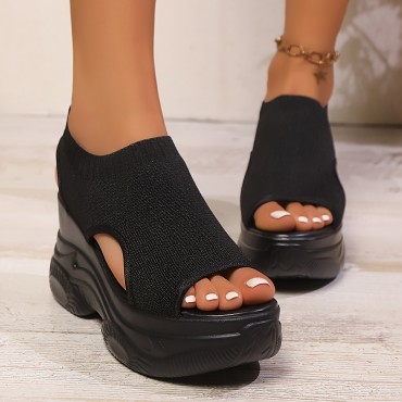 夏用おしゃれサンダル、編み込みデザイン、...