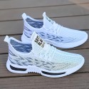 メンズ 通気性抜群のアスレチックスニーカー - 耐久性ラバーソール、クッションインサート付き、おしゃれなウィーブンデザインで一年中使える快適ランニングシューズ、アウトドアやハイキング、日常使用に最適