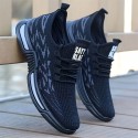 メンズ 通気性抜群のアスレチックスニーカー - 耐久性ラバーソール、クッションインサート付き、おしゃれなウィーブンデザインで一年中使える快適ランニングシューズ、アウトドアやハイキング、日常使用に最適