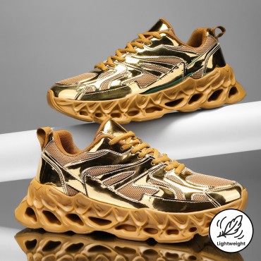 メンズスニーカー、軽量通気性抜群、厚底、...