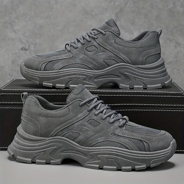 メンズ通気性ファブリックカジュアルスニー...