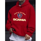 メンズカジュアルフード付きスウェットシャ...