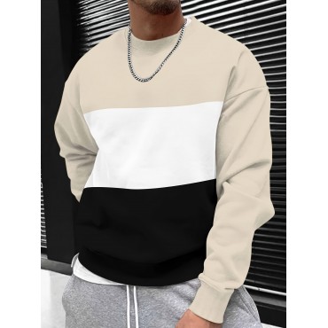 メンズカジュアルクルーネックスウェットシ...