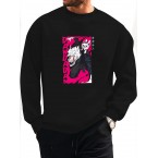 メンズカジュアルロングスリーブクルーネッ...