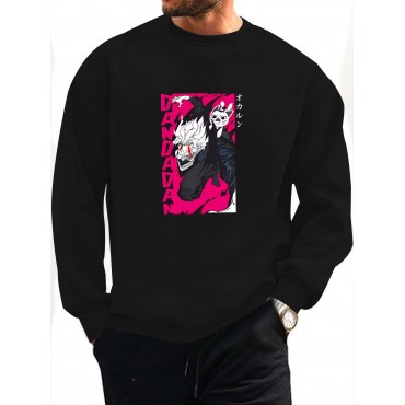 メンズカジュアルロングスリーブクルーネッ...