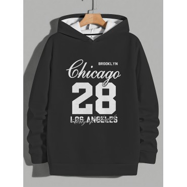 男性用の3Dデジタルプリントフード付きス...